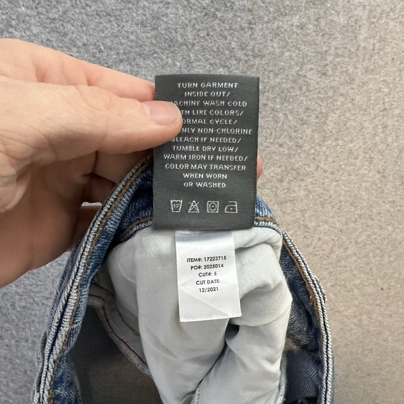 Torrid High Rise Straight Jeans Womens 28 Plus Size Denim Distressed Raw Hem - Picture 9 of 9